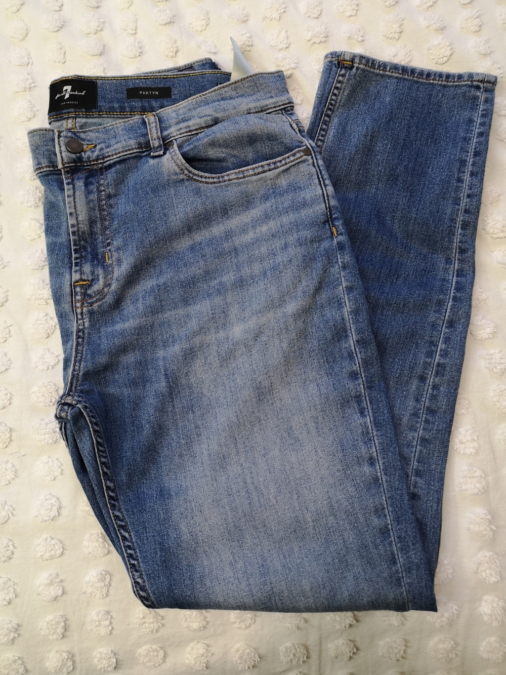 7 For All Mankind Men's Light Wash Paxtyn Jeans Size 38x31